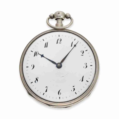 Null Pocket watch: large silver verge watch repeater, probably Switzerland ca. 1&hellip;