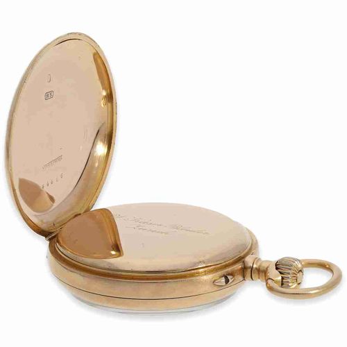 Null Montre de poche : Ankerchronomètre en or rose très fin de Mermod Freres, ve&hellip;