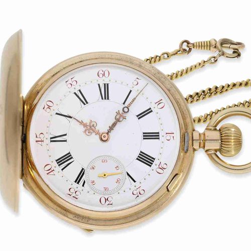 Null Reloj de bolsillo: fino reloj de caza de oro Luis XV de la nobleza, Ankerch&hellip;
