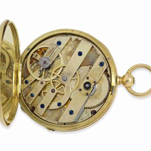 Null Reloj de bolsillo: fino lepine de esmalte ginebrino, firmado JD Geneve No.4&hellip;
