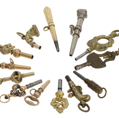 Null Watch keys: large collection of rare verge watch keys, ca. 1750-1820, inclu&hellip;