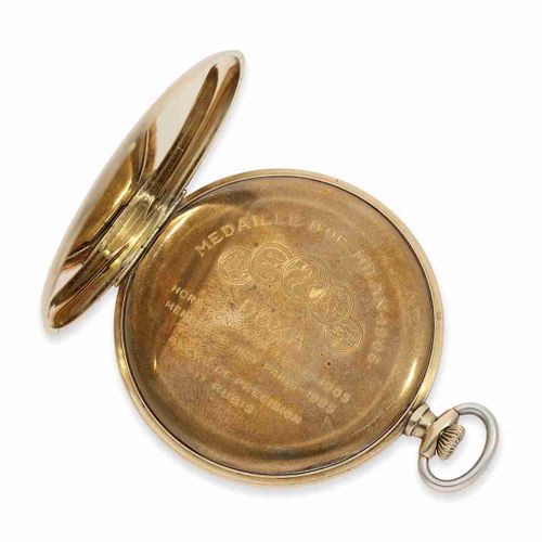 Null Pocket watch: elegant thin Art Déco dress watch with pinstripe decoration, &hellip;