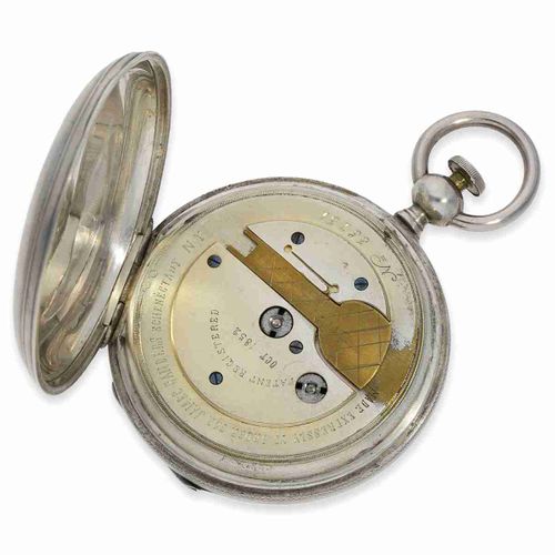 Null Pocket watch: extremely unusual American hunting case watch with special wi&hellip;