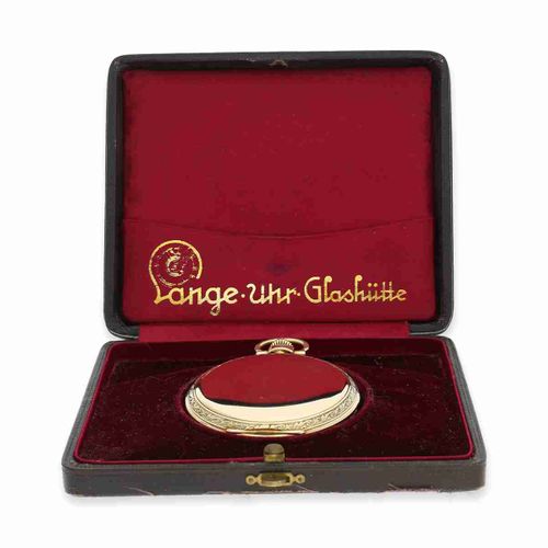 Null Orologio da tasca: raro orologio con cassa da caccia in oro A. Lange & Söhn&hellip;