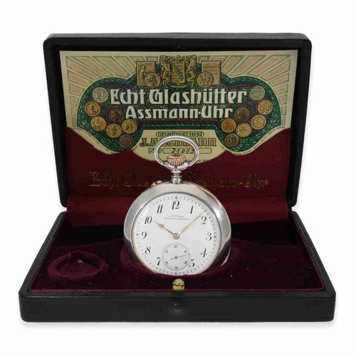 Null Montre de poche : belle montre de poche de précision Glashütte avec boîte d&hellip;