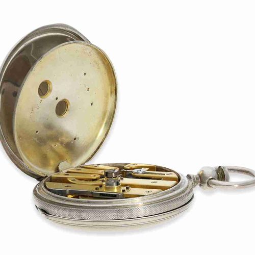 Null 怀表：极其不寻常的美国狩猎表壳表，根据1852年的专利，具有特殊的上链功能，Ankerchronometer No.38731

直径55毫米，重约1&hellip;