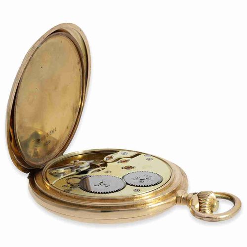 Null Pocket watch: pink gold IWC hunting case watch No. 4604909, Schaffhausen ca&hellip;