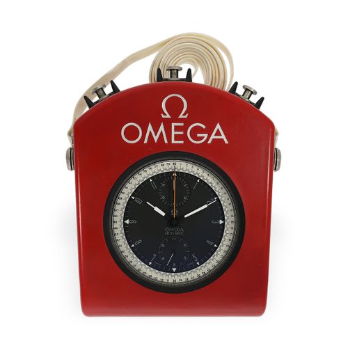 Null Taschenuhr: Sekunden-Split-Chronograph Omega Olympic 1964 in absolutem Orig&hellip;