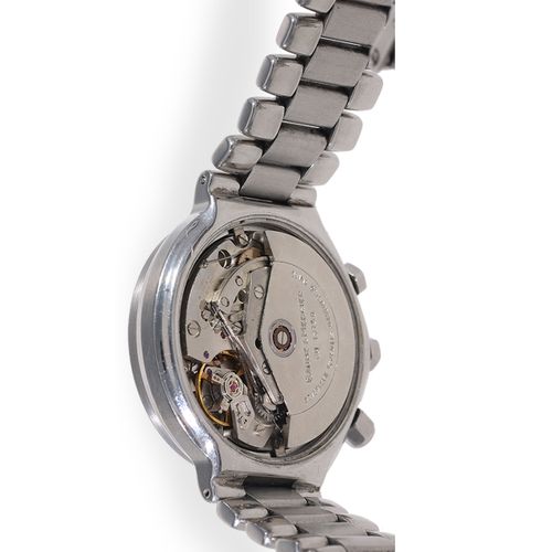 Null Montre-bracelet : chronographe sportif vintage en acier, Baume & Mercier 'F&hellip;