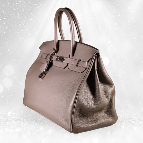 Null Sac à main : luxueux Hermés 'Birkin Bag 35' Togo Gris/Palladium, 2018

35cm&hellip;