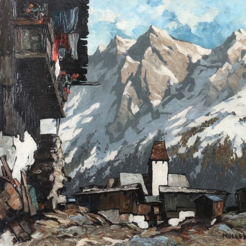 Null Mulley, Oskar Klagenfurt 1891 - 1949 Garmisch, peintre paysagiste autrichie&hellip;