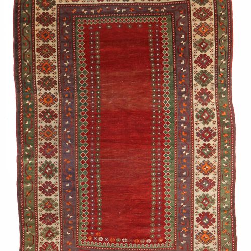 Null Lambalo-Kazak Kaukasus, 1. Drittel 20. Jh., Wolle auf Wolle, rotgrundiges I&hellip;