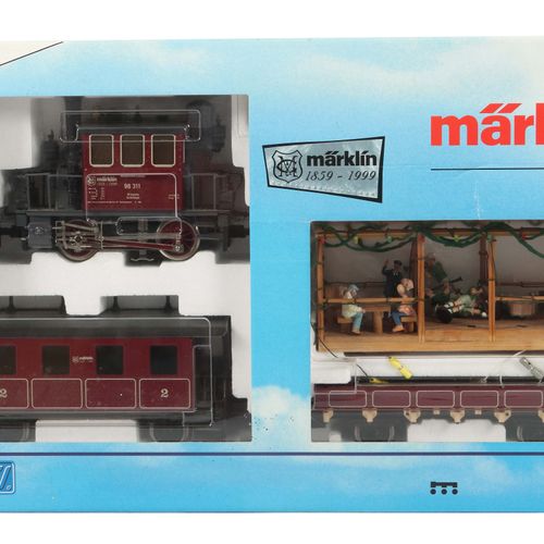 Null Zugpackung Märklin, Spur 1, Maxi-Jubiläumszug 54103, Tenderlok-Glaskasten, &hellip;