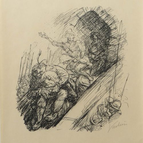 Null Kubin, Alfred Leitmeritz (Bohême du Nord) 1877 - 1959 Zwickledt, graphiste &hellip;