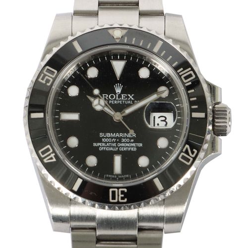 Null Men's wristwatch ROLEX Oyster Perpetual Submariner Date Switzerland, stainl&hellip;