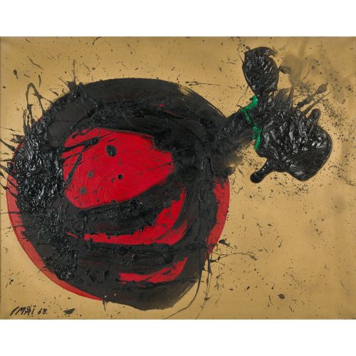 IMAI Toshimitsu "SOLEIL / SUN "pittura a olio su tela 73,0×92,0 cm