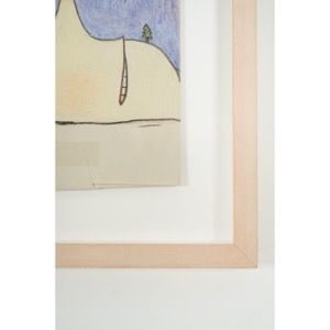 NARA Yoshitomo "MOON NOSE"- Lápiz de color sobre sobre 27,3×21,6 cm