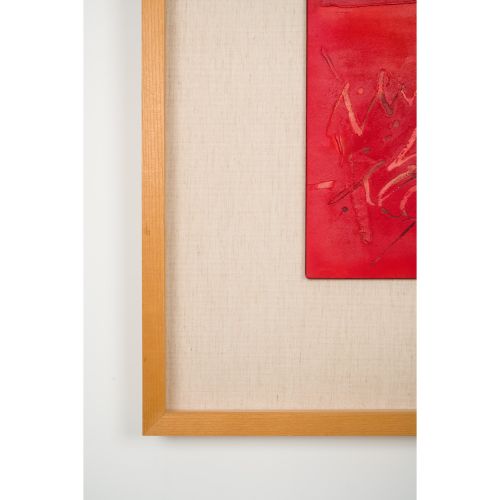 SAITO Yoshishige "UNTITLED"oil paint on panel mounted on wood (Drill is used) 40&hellip;