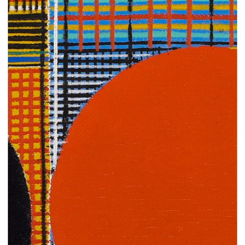 ONOSATO Toshinobu "ZWEI KREISE "Ölfarbe auf Leinwand 15,5×22,5 cm