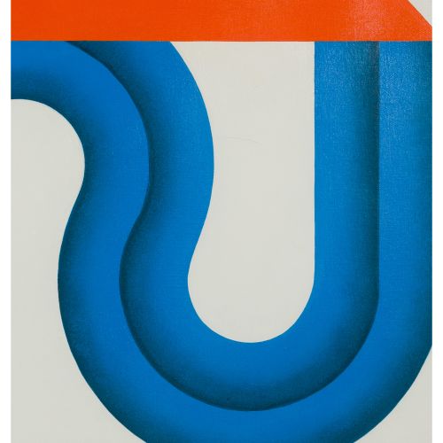SUGAI Kumi "ROUTE BLEU / ROUTE BLUE "pittura a olio su tela 60,0×73,0 cm