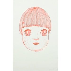 NARA Yoshitomo "UNTITLED"pen on paper 35.2×22.8 cm