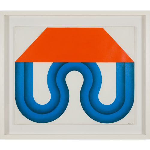 SUGAI Kumi "ROUTE BLEU / ROUTE BLUE "peinture à l'huile sur toile 60.0×73.0 cm