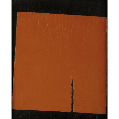 YAMAGUCHI Takeo "CRACK" peinture à l'huile sur carton 27.0×22.0 cm
