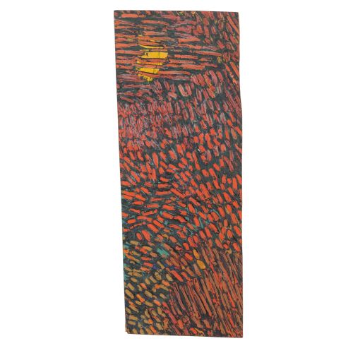 UEMAE Chiyu "LAVORO "pittura a olio su pannello 40,3×15,5 cm
