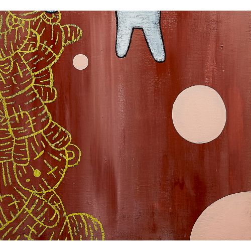 EDDIE Kang "VERSUS" acrylique et pastel à l'huile sur toile 162,0×130,0 cm