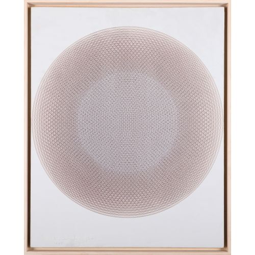 KUWABARA Moriyuki "TOWARDS ONE CIRCLE 1988-2 "acrilico su tela 100,5×80,5 cm