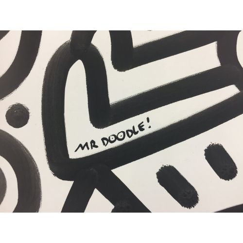 Mr Doodle "花 "丙烯酸画布上219.0×216.0厘米