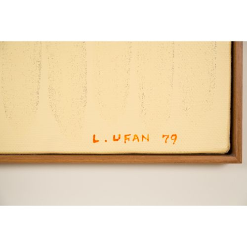 LEE U-Fan "AUS DER LINIE NR. 790143 "Mineralpigment auf Leinwand 60,6×72,7 cm