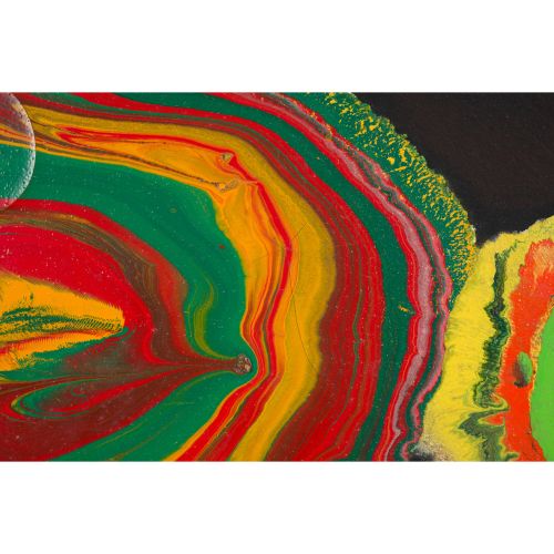 SHIMAMOTO Shozo "UNTITLED SHIM-125 "émail sur toile 45,8×53,5 cm