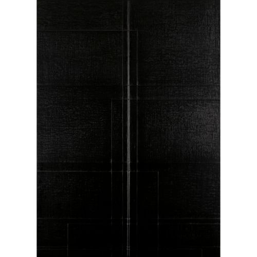 INDO Hisashi "WORK 82・11・1 "Ölfarbe auf Leinwand 90,5×65,5 cm