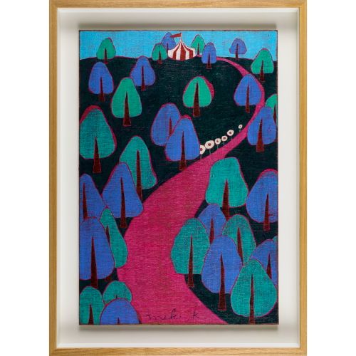 KARIYA Miki "CIRCUS FOREST"acrylic on board 61.0×41.0 cm