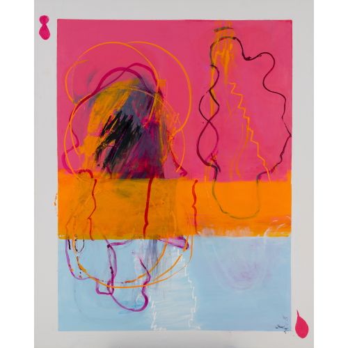 YAMAZAKI Tsuruko "WORK" Ölfarbe auf Leinwand 162,0×130,0 cm