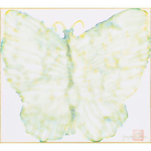 KUSAMA Yayoi "BUTTERFLY "pennarello ad acqua su cartoncino 24,1×27,2 cm