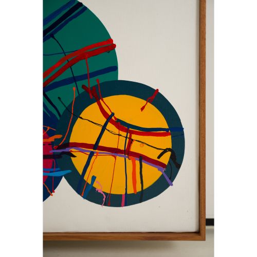 TANAKA Atsuko "83G"acrylic lacquer on canvas 229.2×183.9 cm