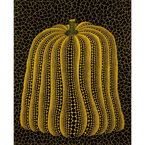 KUSAMA Yayoi 
"PUMPKIN "Acryl auf Leinwand 65,5×53,2 cm - Schätzung auf Anfrage