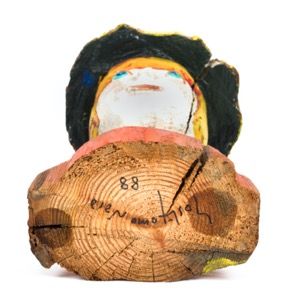 NARA Yoshitomo "UNTITLED "Acryl und Farbstift auf Holz H44,0×B18,0×T19,0 cm