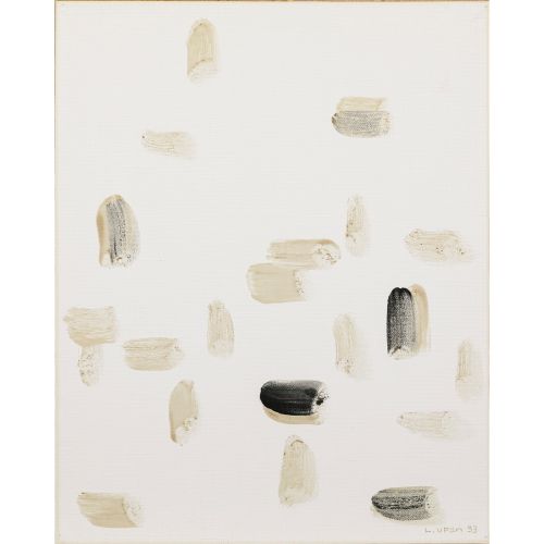 LEE U-Fan "WITH WINDS"mineral pigment and glue on canvas 50.0×40.0 cm