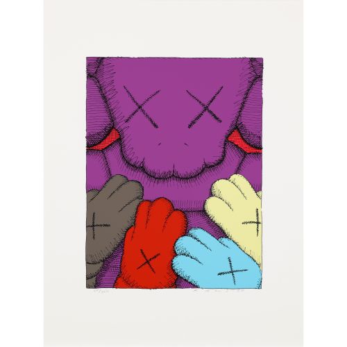 KAWS "URGE" , screenprint, sheet size : 43.3×32.5 cm, image size : 29.0×22.0 cm