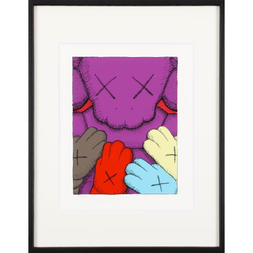 KAWS "URGE" , screenprint, sheet size : 43.3×32.5 cm, image size : 29.0×22.0 cm