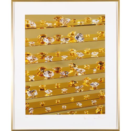Damien Hirst "GOLD TEARS" , inkjet print with glaze and foilblock, sheet size : &hellip;