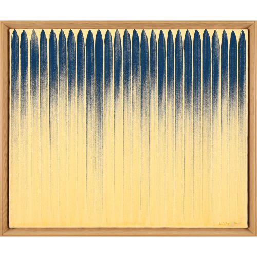 LEE U-Fan "FROM LINE NO.78060" , mineral pigment on canvas, 60.6×72.7 cm