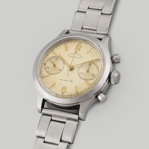 Rolex, Oyster Chronographe Monoblocco – Ref.3525 Fine and rare, water-resistant,&hellip;