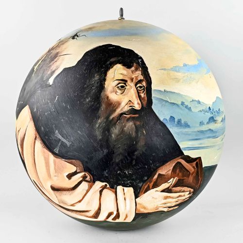 Null Large painted stage sphere by Hieronymus Bosch in 16th century style. Secon&hellip;