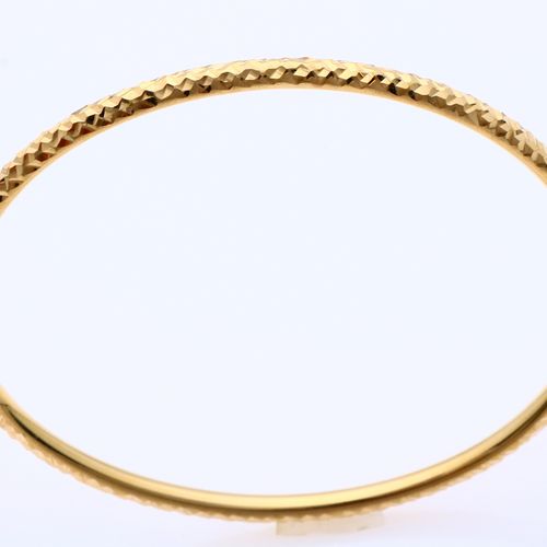 Null Yellow gold slave bracelet, 750/000, spherical model with a facetted finish&hellip;