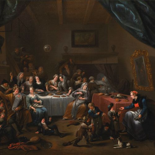 Bernardus van Schijndel (1647–1709) Célébration familiale pour la naissance de j&hellip;