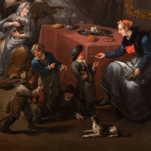 Bernardus van Schijndel (1647–1709) Célébration familiale pour la naissance de j&hellip;